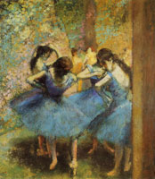 Edgar Degas Blue dancers