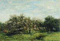 Charles-François Daubigny Apple Blossoms
