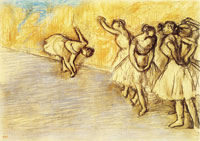 Edgar Degas Dancers on stage