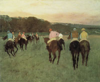 Edgar Degas Racehorses at Longchamp
