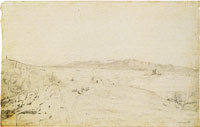 Edgar Degas Roman landscape