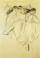 Edgar Degas Three Russian dancers