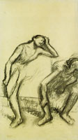 Edgar Degas Two dancers at rest