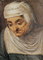 Frans Floris Study of an old woman