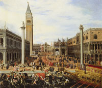 Joseph Heintz the Younger The Piazzetta on Ascension