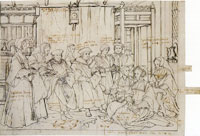 Hans Holbein the Younger Study for the Family of Thomas More