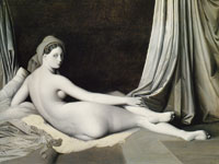 Jean Auguste Dominique Ingres and workshop Odalisque in Grisaille