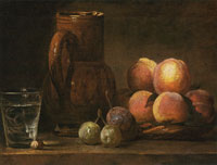 Jean-Siméon Chardin Fruit, Jug, and a Glass