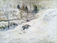John Henry Twachtman Brook in Winter