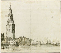 Ludolf Backhuysen Montelbaanstoren in Amsterdam