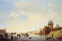 Salomon van Ruysdael Winter Landscape near Arnhem