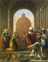 Thomas de Keyser King Cyrus returns the treasures of the temple