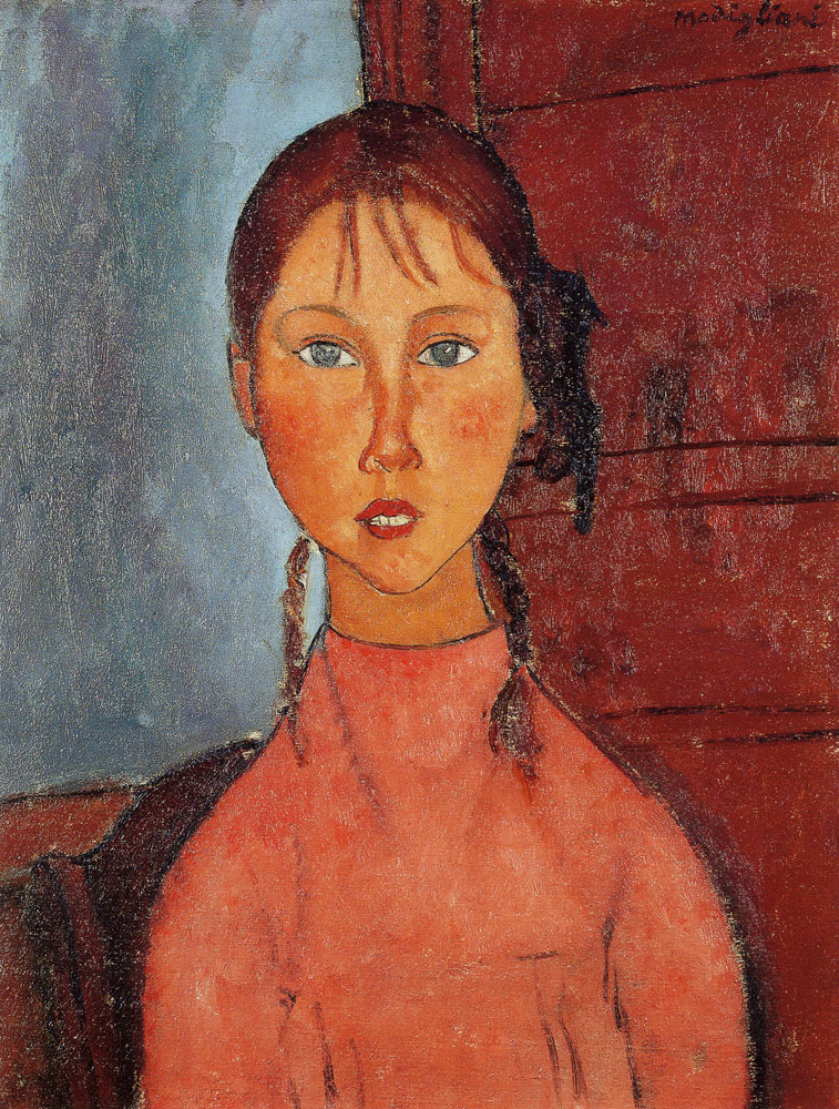 Amedeo Modigliani - Girl with Pigtails