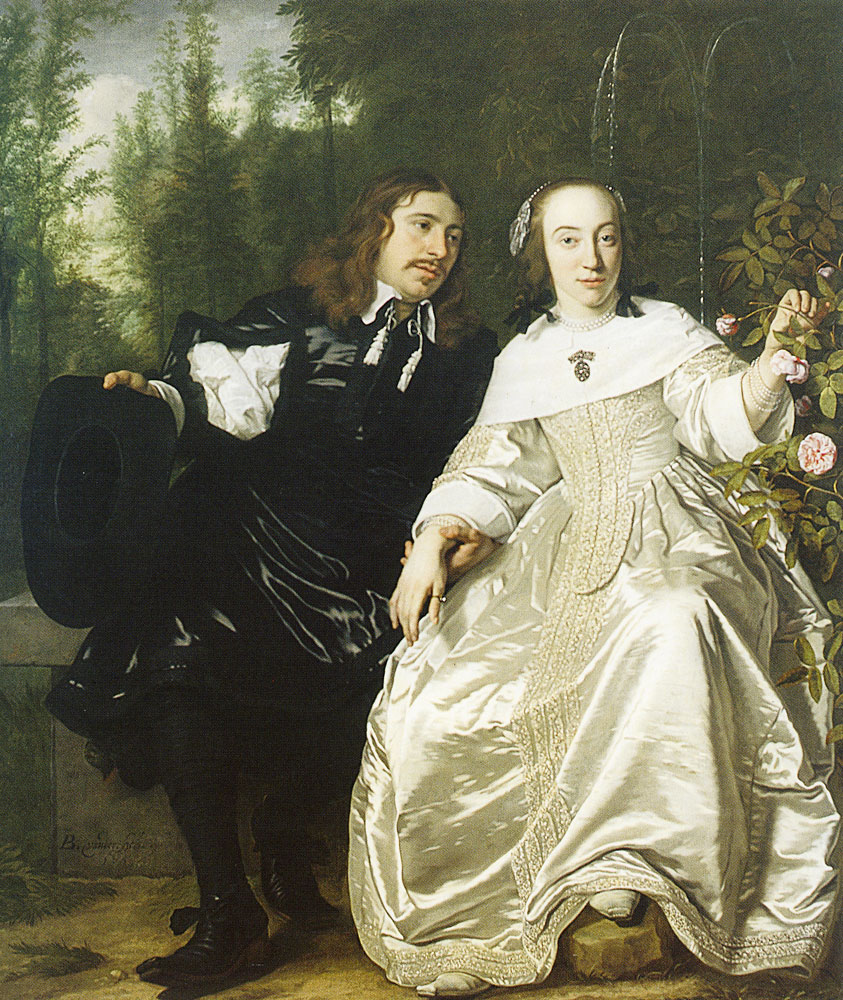 Bartholomeus van der Helst - Double Portrait of Abraham del Court and Maria de Kaersgieter