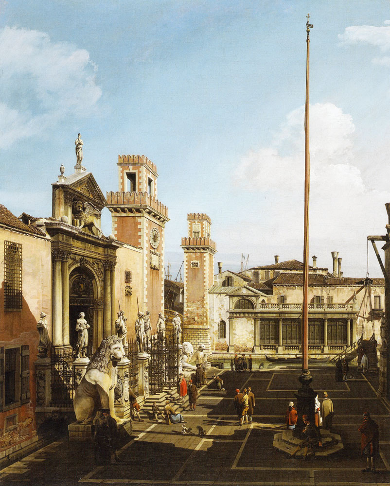 Bernardo Bellotto - The Arsenale, Venice