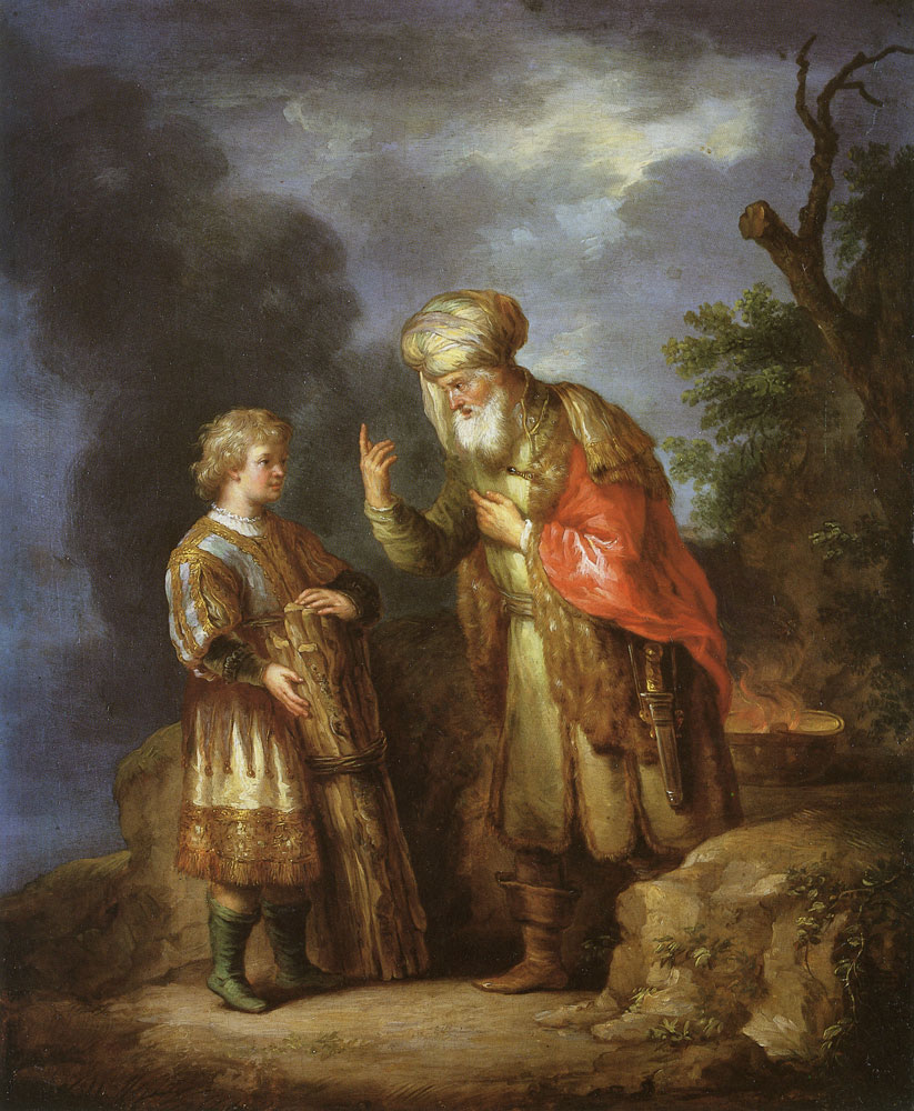 Christian Wilhelm Ernst Dietrich - Abraham and Isaac Before the Sacrifice