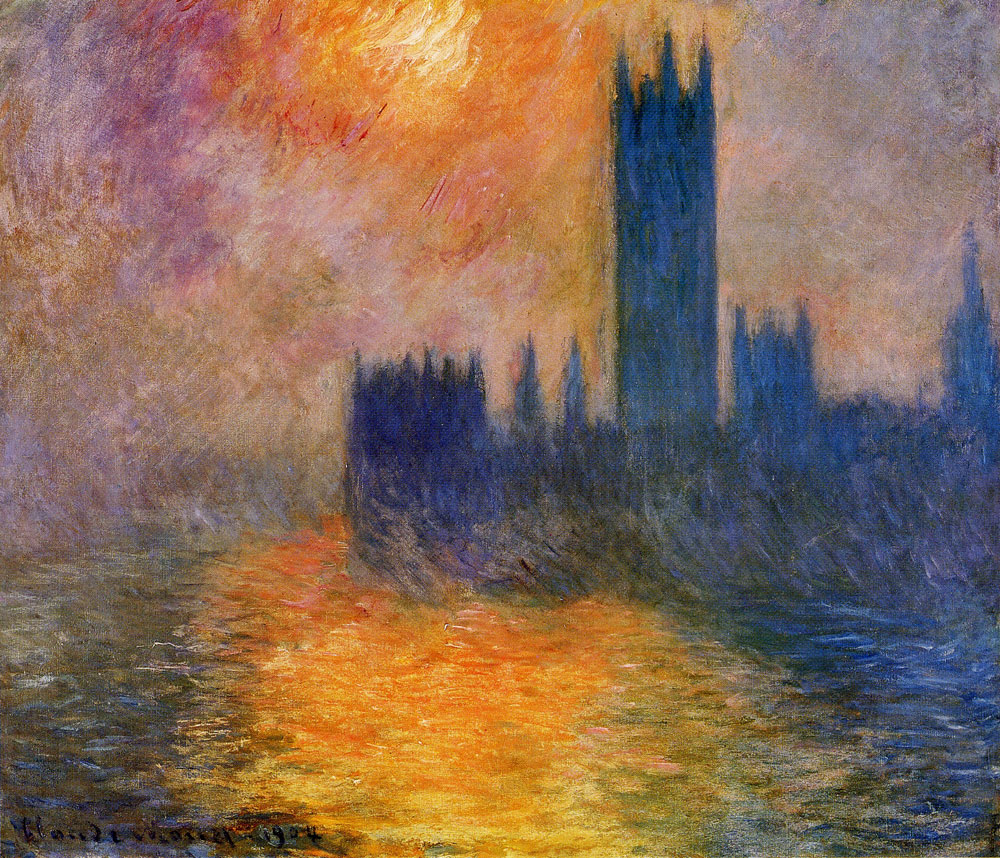 Claude Monet - Houses of Parliament, London, sunset