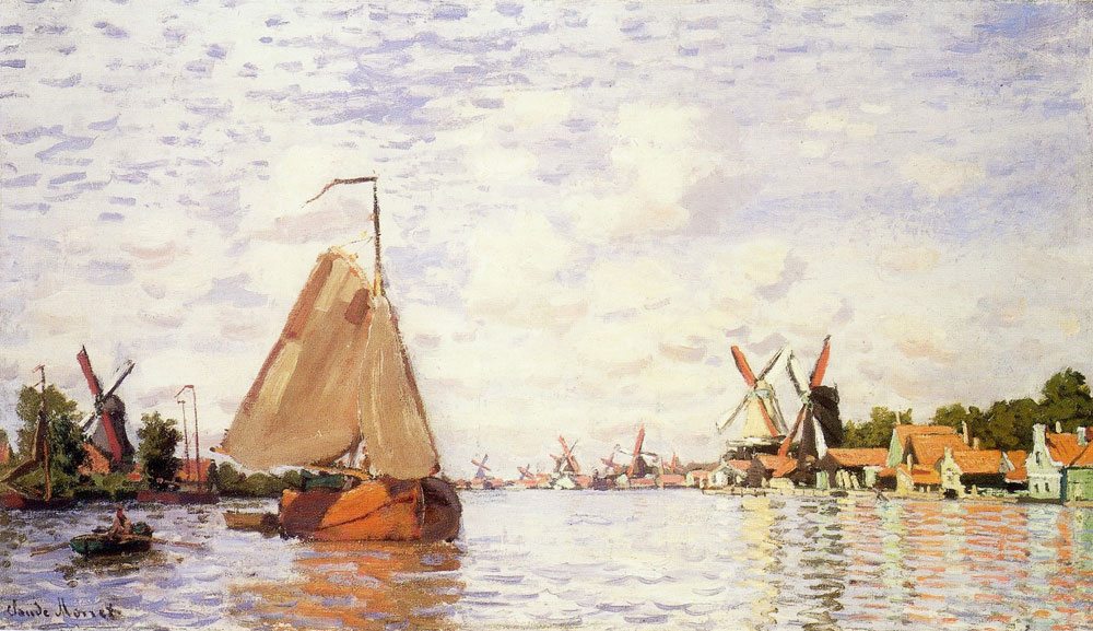 Claude Monet - The Zaan River at Zaandam