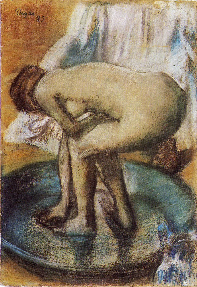 Edgar Degas - Woman bathing in a shallow tub