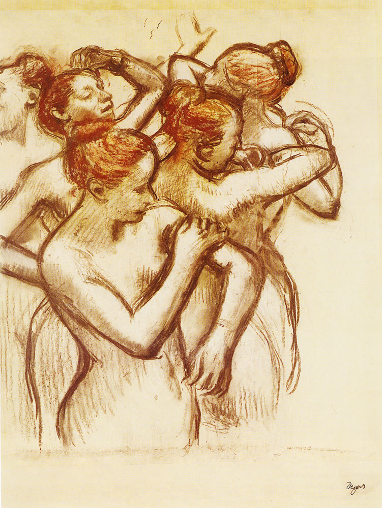 Edgar Degas - Dancers, nude study