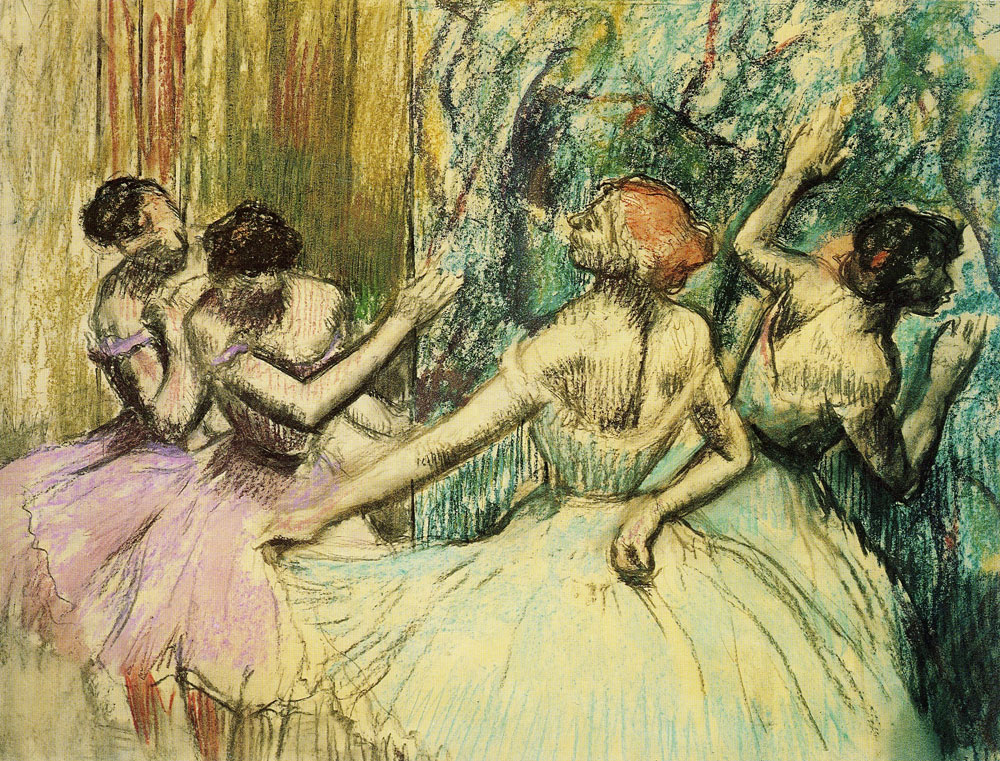 Edgar Degas - Dancers in the wings