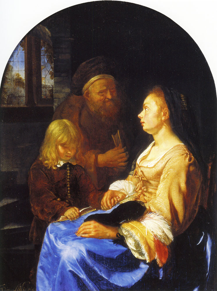 Frans van Mieris the Elder - The child's lesson