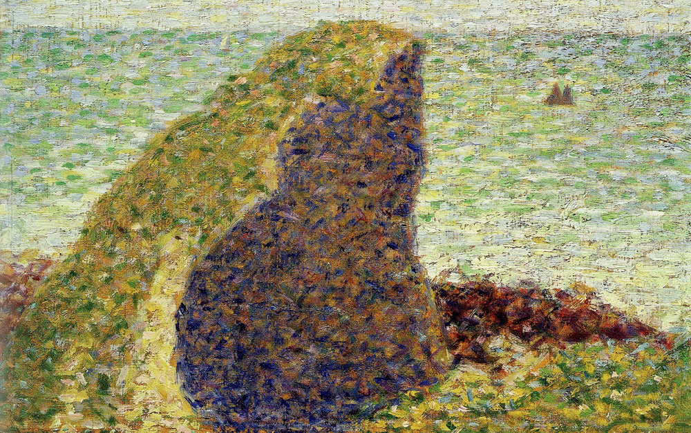 Georges Seurat - Study for Le Bec du Hoc, Grandcamp