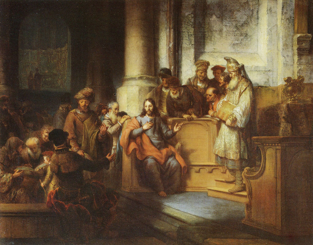 Gerbrand van den Eeckhout - Christ Teaching in the Synagogue at Nazareth