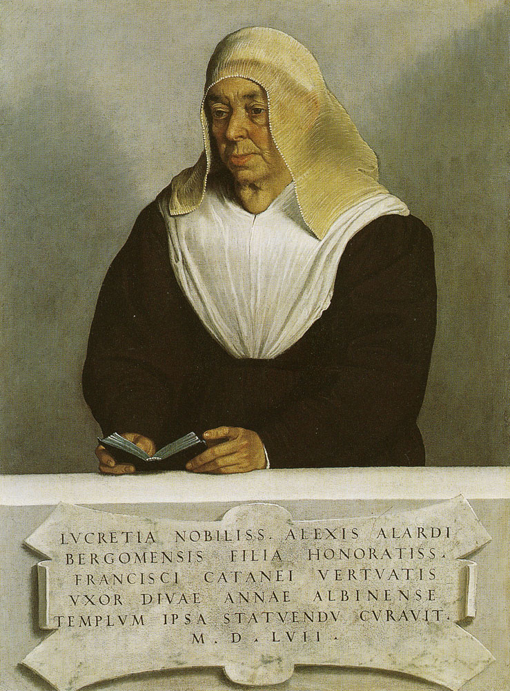 Giovanni Battista Moroni - Portrait of Abbess Lucrezia Agliardi Vertova