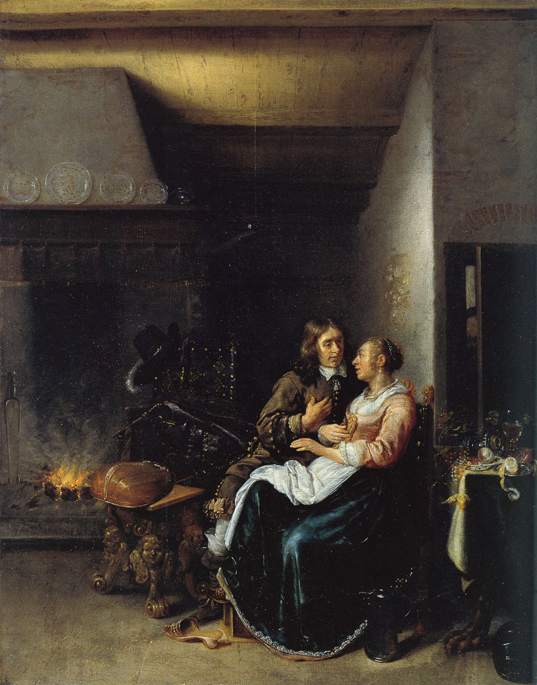 Jan Miense Molenaer - A couple in an interior
