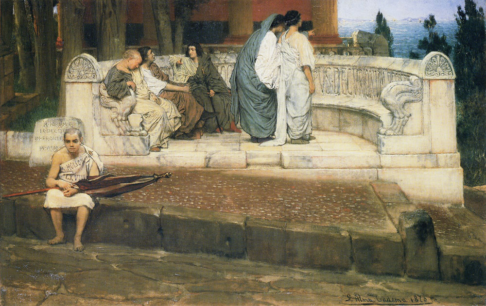 Lawrence Alma-Tadema - An Exedra