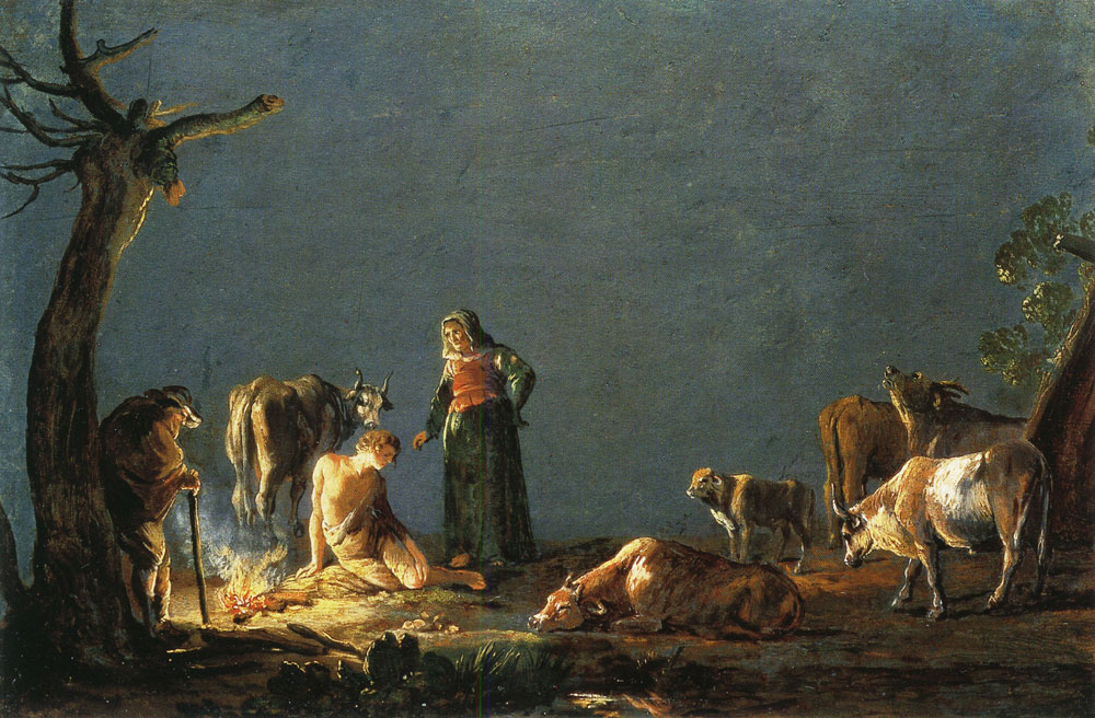 Leonard Bramer - Peasants by a fire