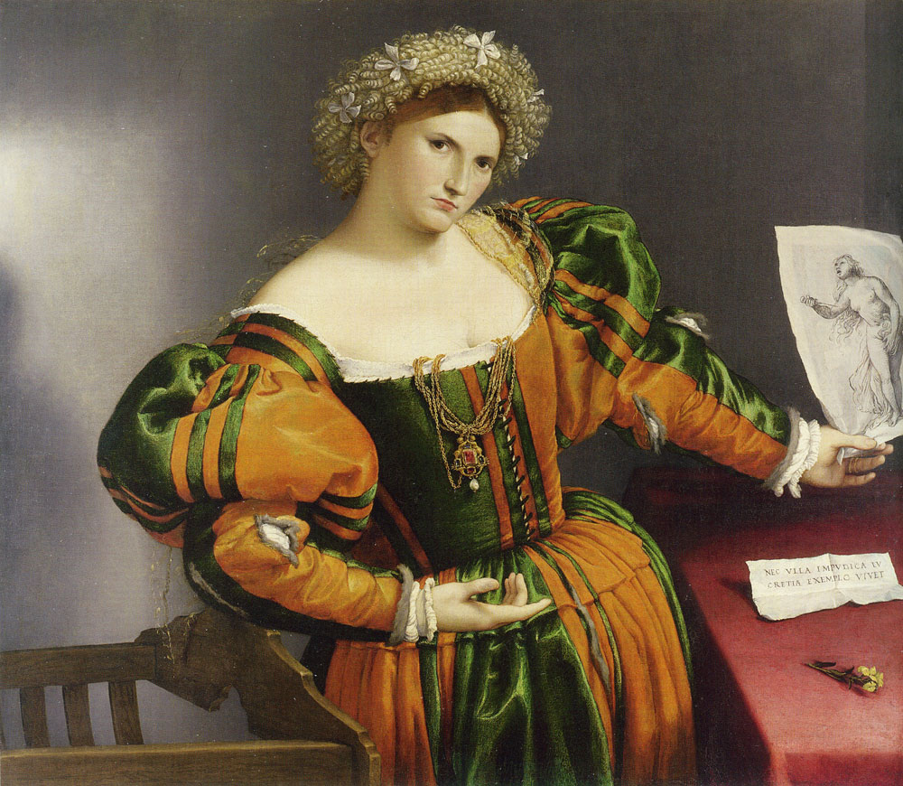 Lorenzo Lotto - Portrait of a Woman inspired by Lucretia