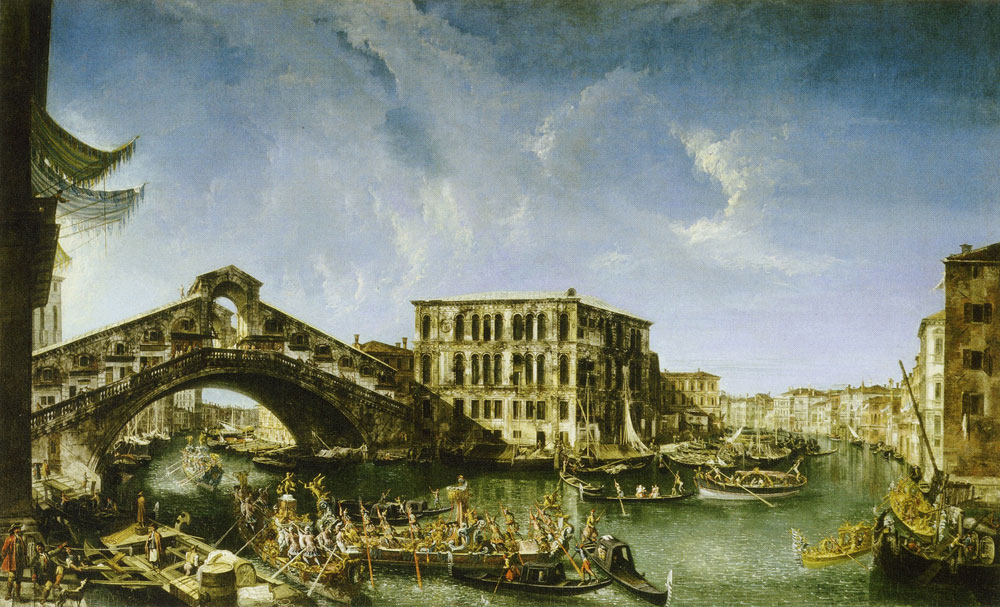 Michele Marieschi - The Grand Canal with the Rialto Bridge, Venice