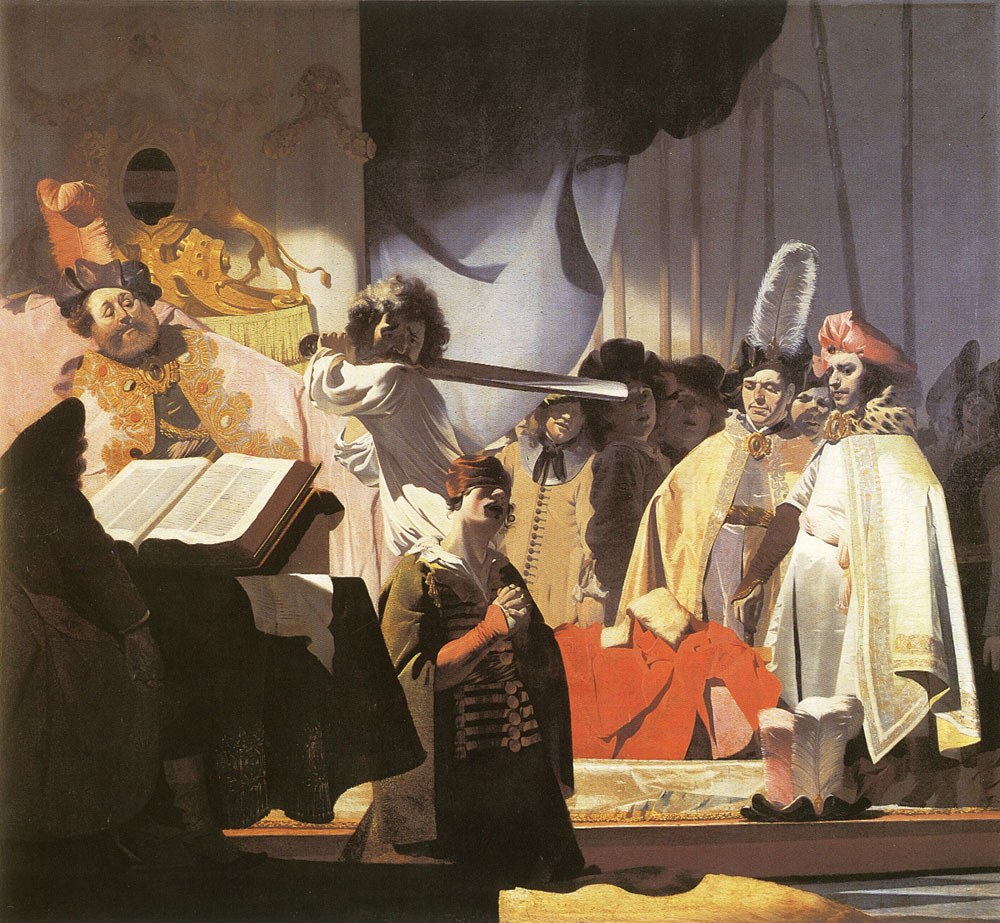 Nicolaes van Galen - Count Willem III Presides over the Execution of the Dishonest Bailiff in 1336