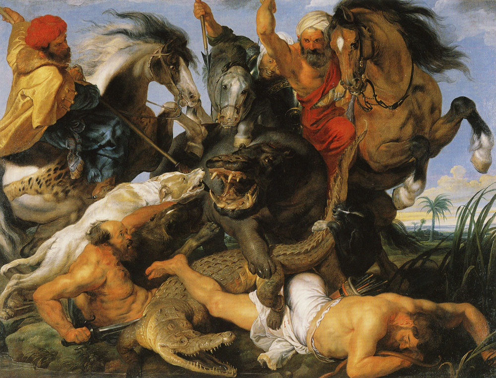 Peter Paul Rubens - Hippopotamus and Crocodile Hunt
