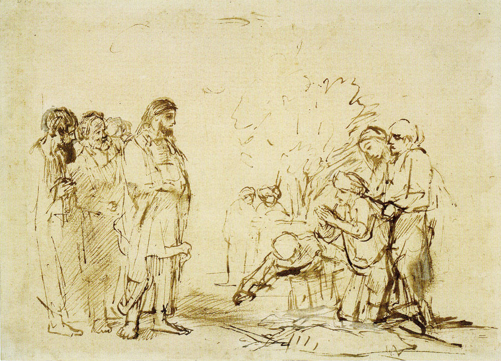 Rembrandt - Christ Healing a Leper