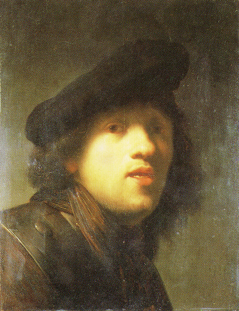 Copy after Rembrandt - Self-portrait