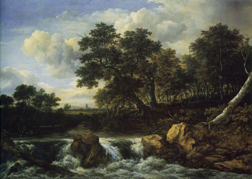 Jacob van Ruisdael - Waterfall near an Oak Wood