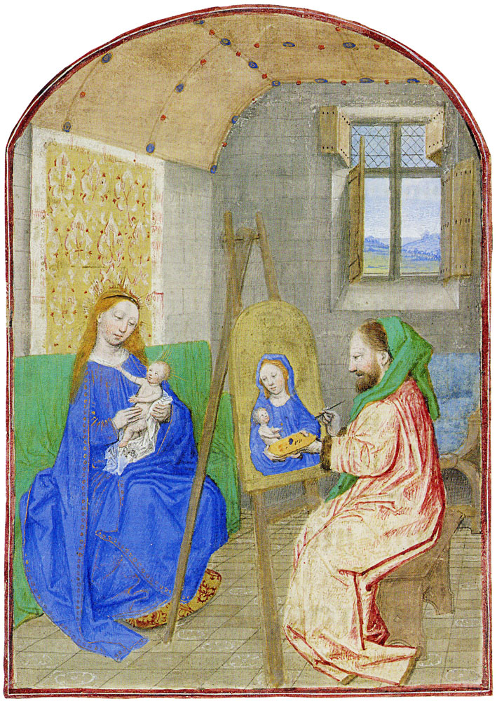 Simon Marmion - Saint Luke painting the Virgin