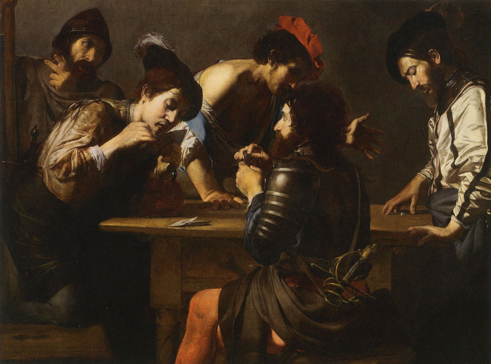 Valentin de Boulogne - Soldiers Playing Cards and Dice (The Cheats)