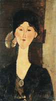 Amedeo Modigliani Beatrice in front of a Door