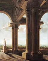 Daniel de Blieck Terrace with a colonnade