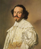 Frans Hals Cavalier in white
