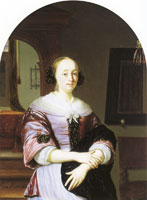Frans van Mieris the Elder Portrait of a woman