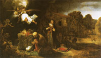 Govert Flinck Manoah's sacrifice