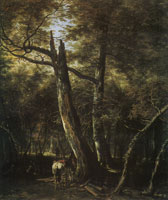 Herman Saftleven Horsemen resting in a wood