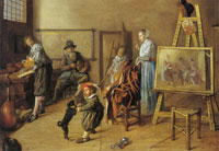 Jan Miense Molenaer Painter in His Studio