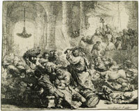 Rembrandt Christ Driving the Money Changers from the Temple