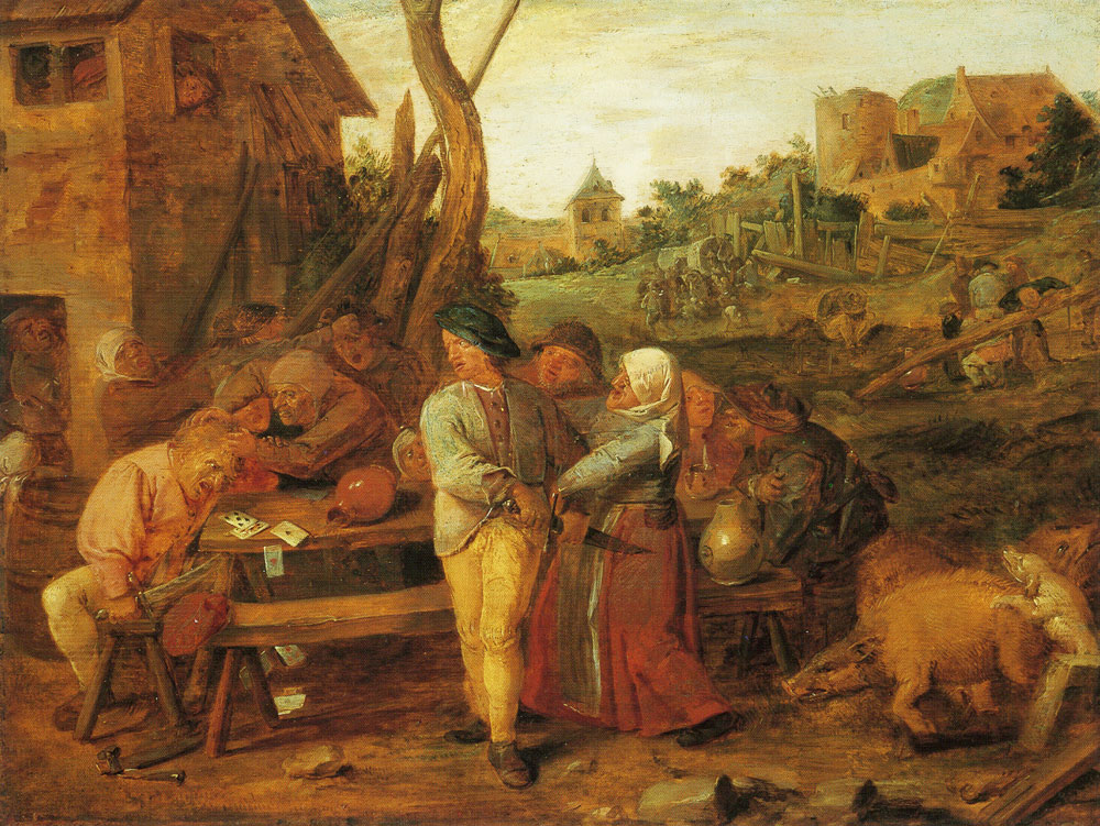 Adriaen Brouwer - Fighting Peasants